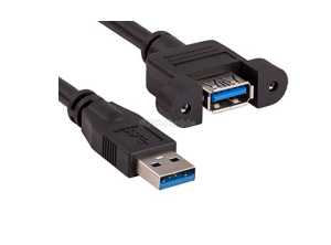 Montaggio a pannello 3.0 USB tipo A maschio a tipo un cavo femmina