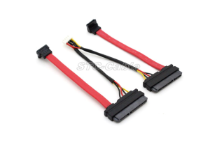 22pin SATA a SATA 7pin angolo con connettore scheda madre 8pin