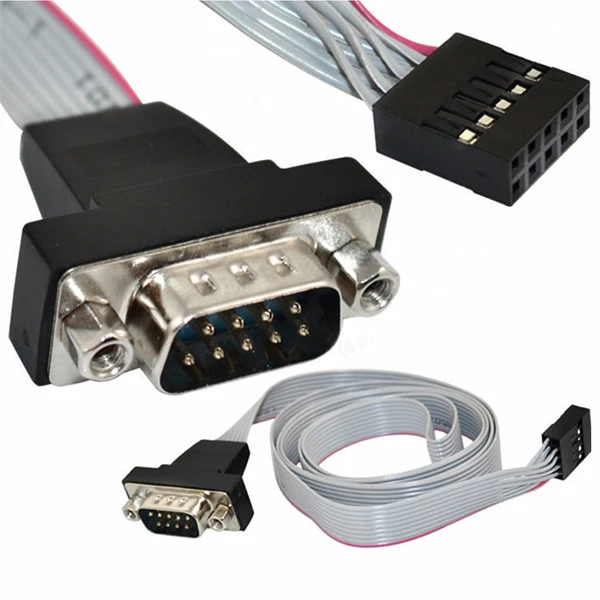 RS232 DB9 Male Serial Port To 2 Terminal Pitch Double