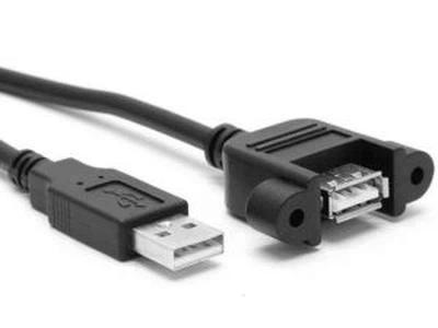 Pannello Mount USB 2.0 cavo A maschio a un cavo di prolunga femmina