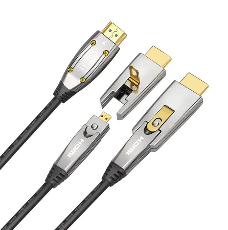 Cavo HDMI a fibra ottica con doppio micro HDMI